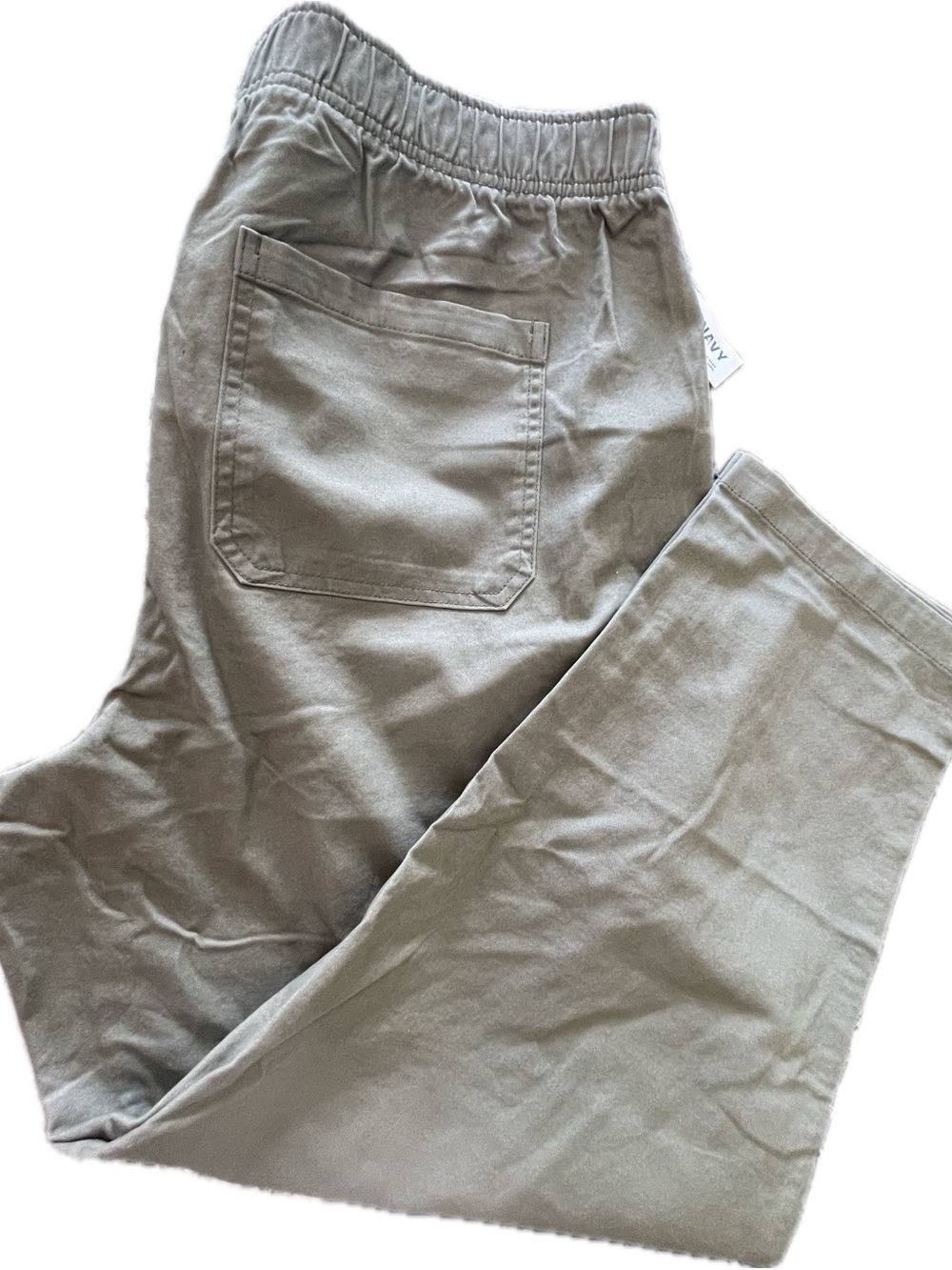 Old Navy Women’s Olive Green Elastic-Waist Ankle Pants